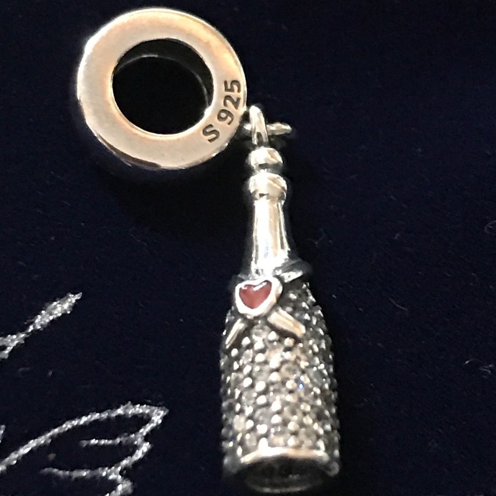 925 sterling silver champagne bead